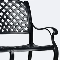 Reel Weave 3-Seater Bench - Black Tippet