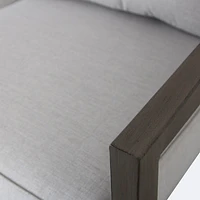 Rosseau Conversation Set – Brushed Taupe – Sunbrella Cast Silver  Cushions