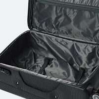 4-Piece Soft Side Spinner Wheels Luggage Set- Grey