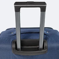 4-Piece Soft Side Spinner Wheels Luggage Set- Navy