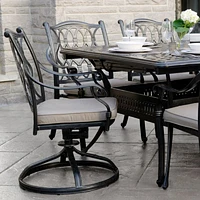 Meghan Swivel Rocker - Black Tippet