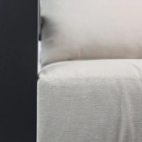 Troy Club Chair - Black Frame - Beige Cushions