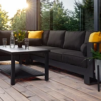 Renfrew Sectional Set - Black Frame