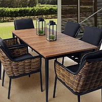 Sedona Dining Set - Seats 6- Wood-Look Finish