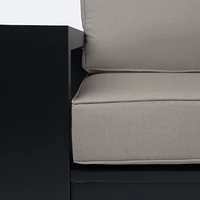 Shoreline Sectional - Black Frame, Cast Shale Cushions