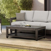 Denver Coffee Table – Brushed Chocolate Frame