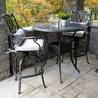 Meghan Breeze Bar Set - Seats 2 - Shade Grey
