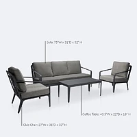 Nova Conversation Set - Black