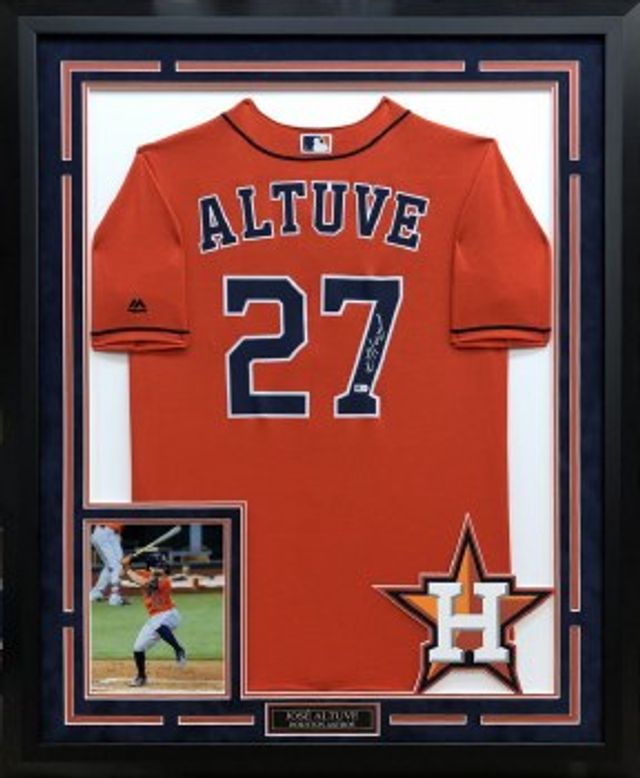 Jose Altuve Autographed 17 Al MVP Authentic Orange Jersey