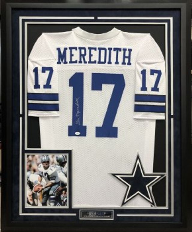 Micah Parsons Signed Framed Cowboys Blue Nike Football Jersey