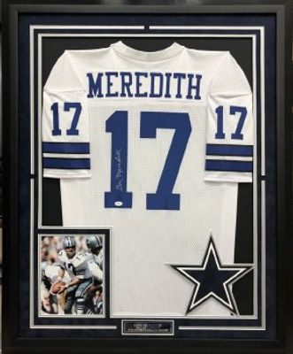 Dez Bryant Autographed and Framed White Cowboys Jersey