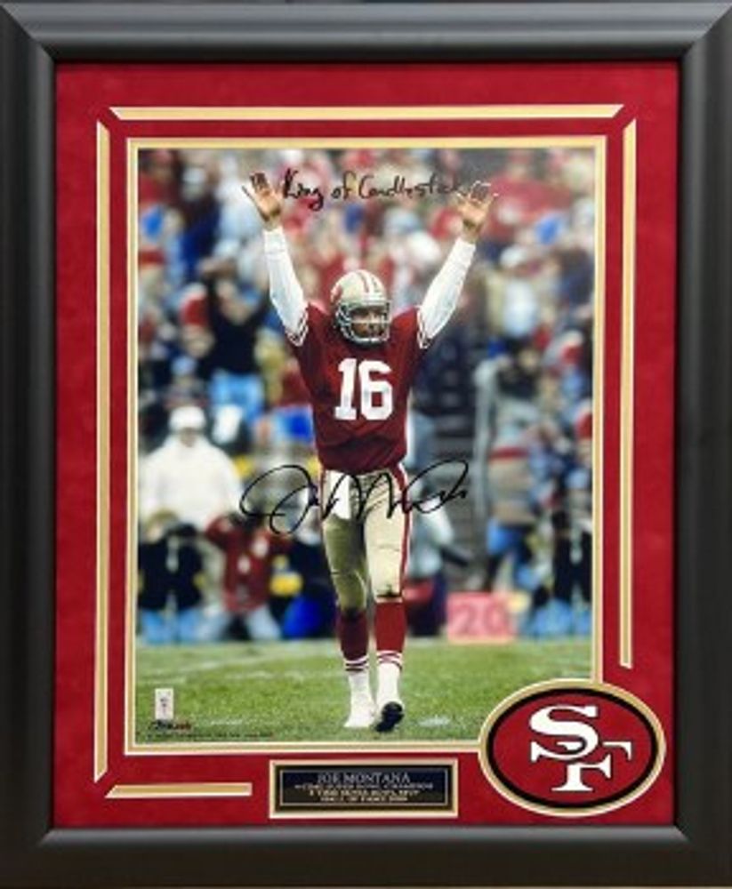 Signature Collectibles JOE MONTANA AUTOGRAPHED HAND SIGNED SAN FRANCISCO  49ERS FRAMED 16X20 PHOTO