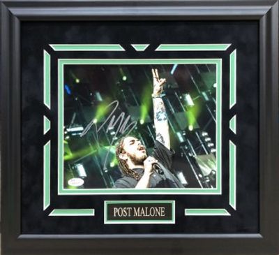 POST MALONE AUTOGRAPHED HAND SIGNED FRAMED 8X10 PHOTO