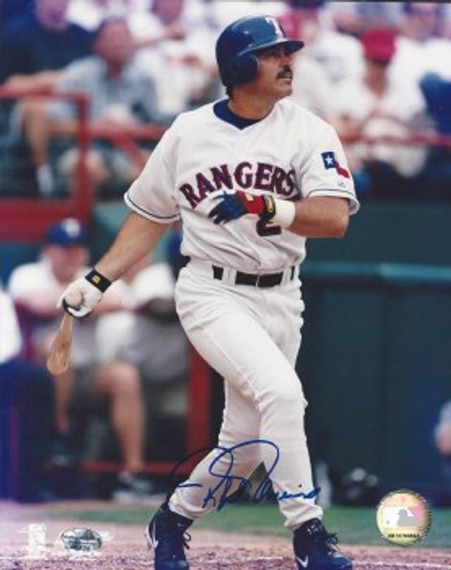 RAFAEL PALMEIRO Signed Texas Rangers 8x10 Baseball Photo -Guaranteed  Authentic