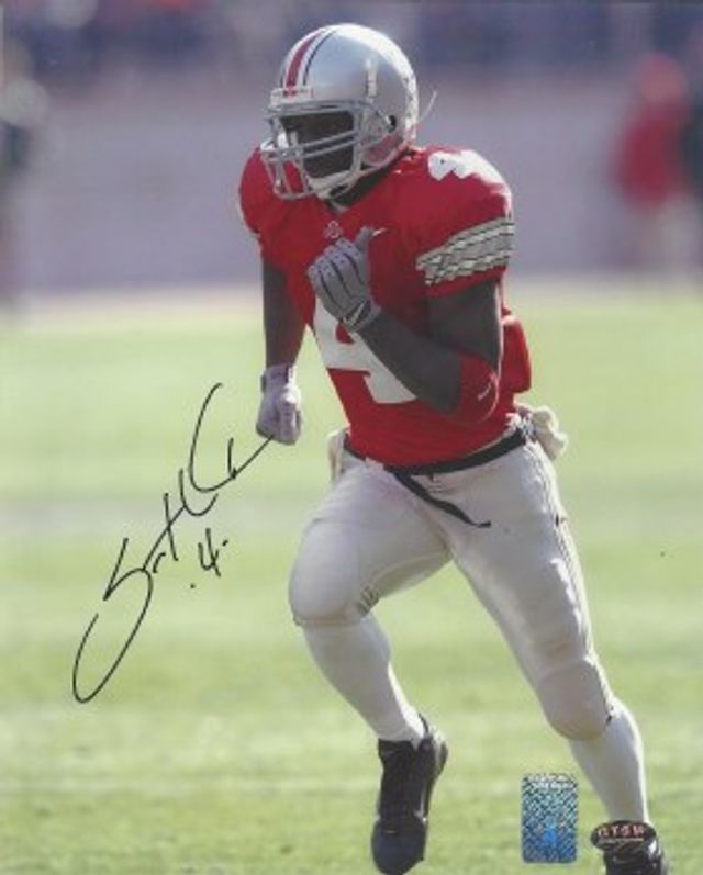 Cris Carter Signed Framed Jersey Schwartz Autographed Ohio State