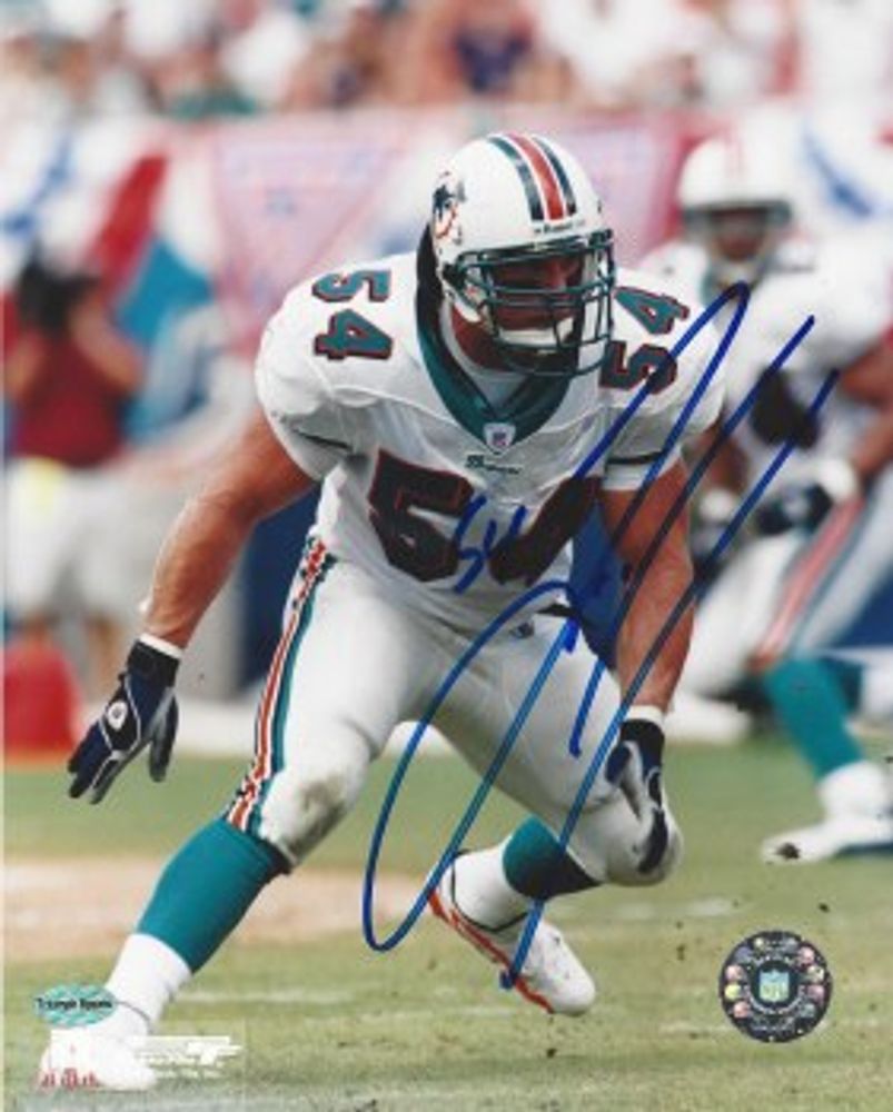 Signature Collectibles ZACH THOMAS AUTOGRAPHED HAND SIGNED MIAMI DOLPHINS  8X10 PHOTO