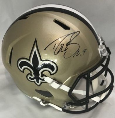 Signature Collectibles DARREN SHARPER AUTOGRAPHED HAND SIGNED NEW ORLEANS  SAINTS MINI HELMET