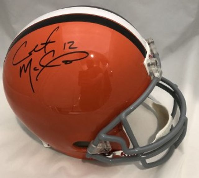 JIM BROWN AUTOGRAPHED HAND SIGNED AND CUSTOM FRAMED CLEVELAND BROWNS  MITCHELL & NESS JERSEY - Signature Collectibles