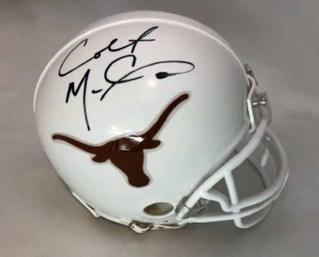 COLT MCCOY AUTOGRAPHED HAND SIGNED COLT MCCOY TEXAS LONGHORNS 8X10 PHOTO