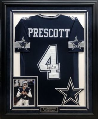 DON MEREDITH AUTOGRAPHED HAND SIGNED DALLAS COWBOYS FRAMED JERSEY