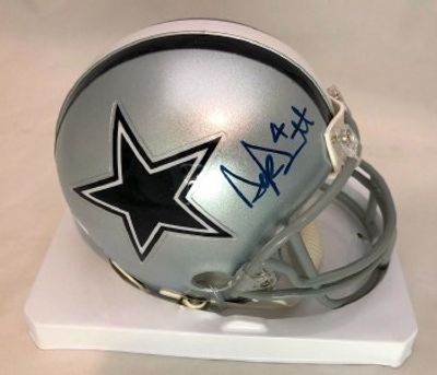 DAK PRESCOTT AUTOGRAPHED HAND SIGNED CUSTOM FRAMED BLUE DALLAS COWBOYS  JERSEY - Signature Collectibles