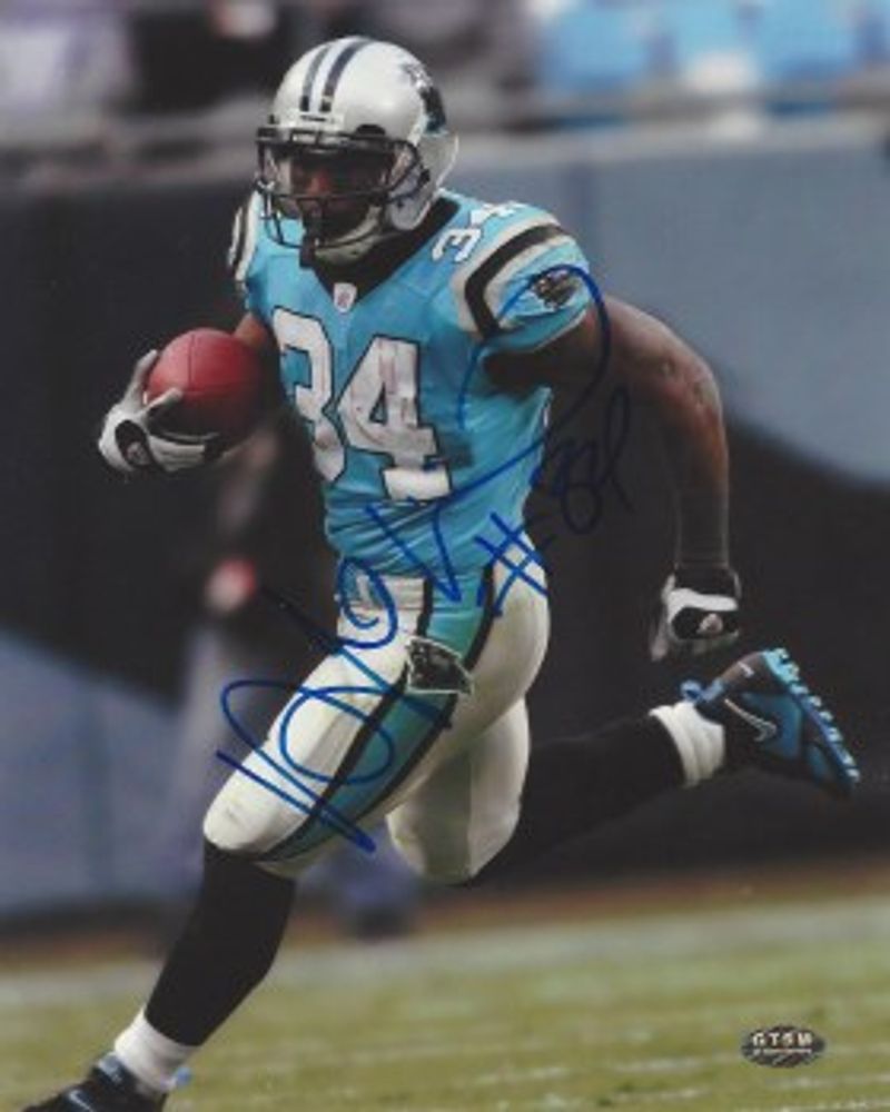 DEANGELO WILLIAMS AUTOGRAPHED HAND SIGNED PANTHERS 8X10 PHOTO