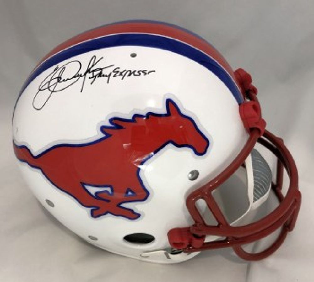 Eric Dickerson Signed SMU Mustangs Jersey Inscribed Pony Express