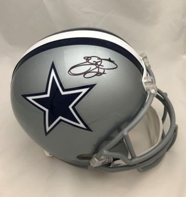 SEAN LEE AUTOGRAPHED HAND SIGNED DALLAS COWBOYS FULL SIZE REPLICA HELMET