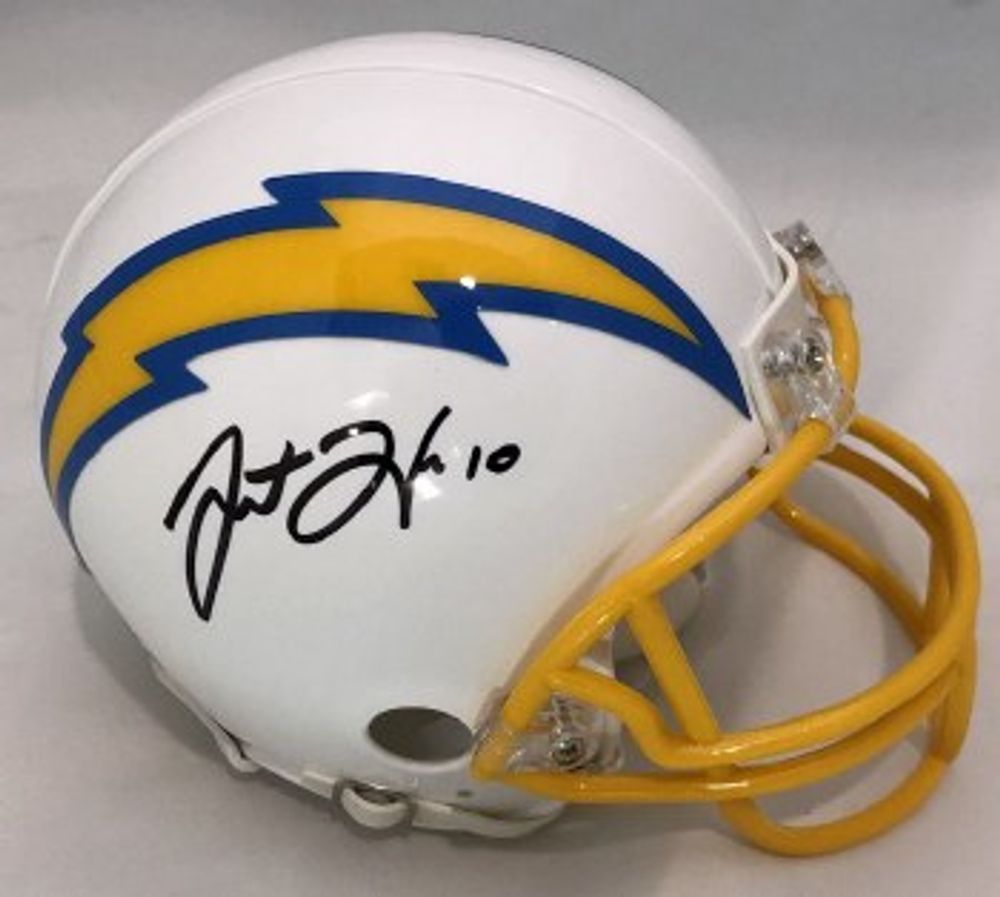 Signature Collectibles JUSTIN HERBERT AUTOGRAPHED HAND SIGNED LOS ANGELES  CHARGERS MINI HELMET