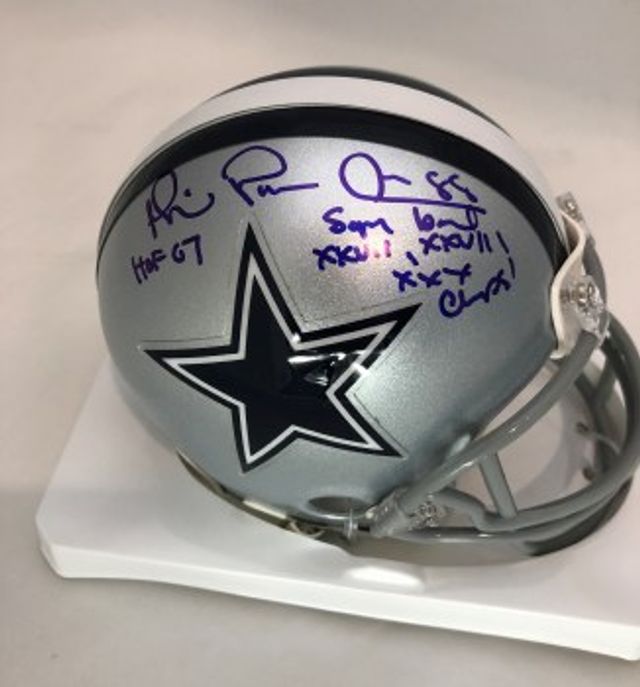 HAND SIGNED MICHAEL IRVIN DALLAS COWBOYS REPLICA HELMET - Signature  Collectibles