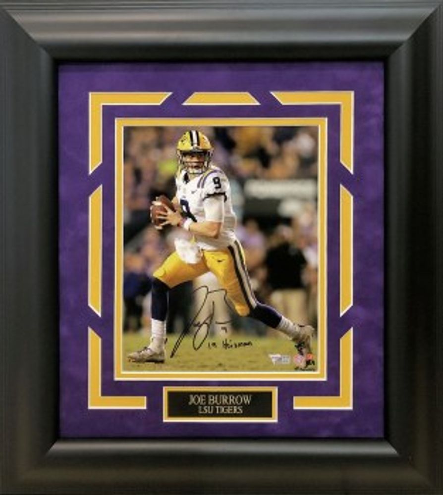 framed joe burrow jersey