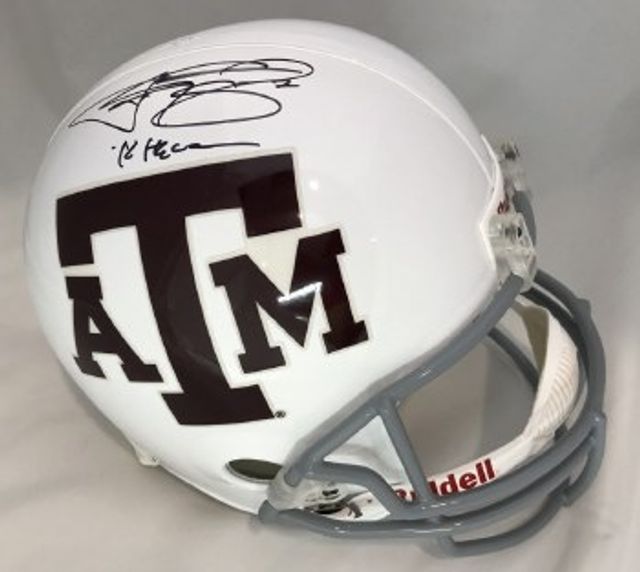 VON MILLER - TEXAS A&M SIGNED MINI HELMET