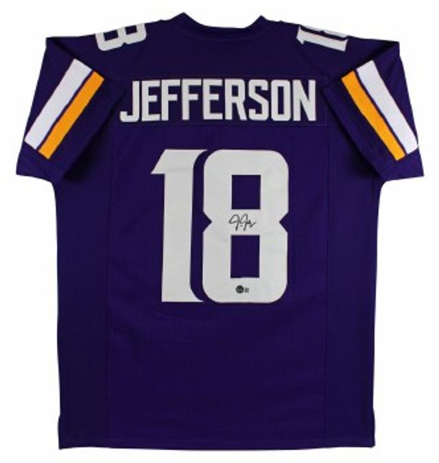 Minnesota Vikings Nike Game Road Jersey - White - Justin Jefferson - Youth