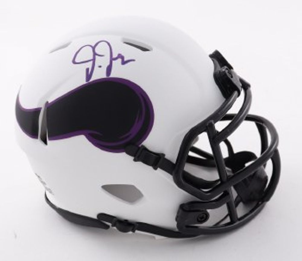 Signature Collectibles JUSTIN JEFFERSON AUTOGRAPHED HAND SIGNED MINNESOTA  VIKINGS ECLIPSE MINI HELMET