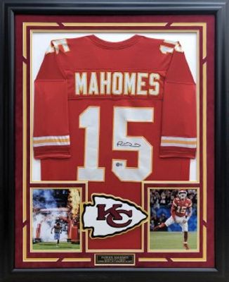 PATRICK MAHOMES AUTOGRAPHED HAND SIGNED AND CUSTOM FRAMED CHIEFS JERSEY