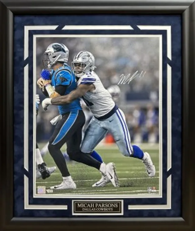 Lids Micah Parsons Dallas Cowboys Autographed Fanatics Authentic Framed 20  x 24 In Focus Photograph