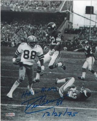 DREW PEARSON AUTOGRAPHED HAND SIGNED DALLAS COWBOYS 8X10 PHOTO