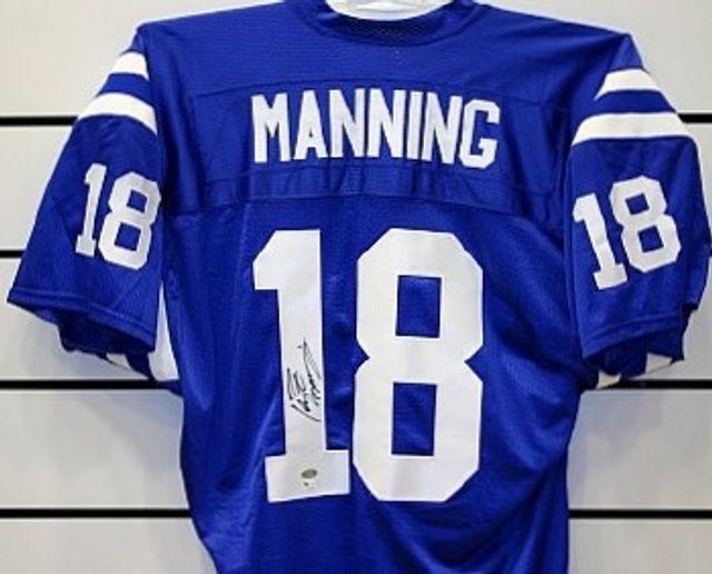 PEYTON MANNING AUTOGRAPHED HAND SIGNED AND CUSTOM FRAMED DENVER BRONCOS  JERSEY - Signature Collectibles