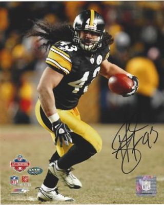 Autographed/Signed Troy Polamalu Pittsburgh White Football Jersey