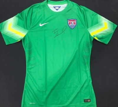 TIM HOWARD AUTOGRAPHED HAND SIGNED NIKE TEAM USA SOCCER JERSEY