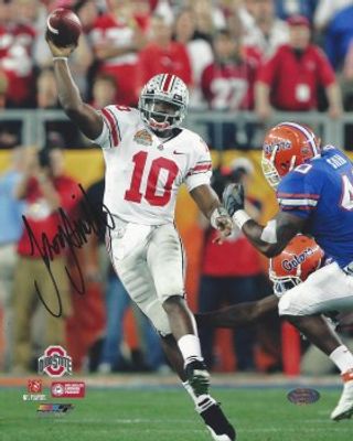 TROY SMITH OHIO STATE AUTOGRAPHED HAND SIGNED 8X10 PHOTO