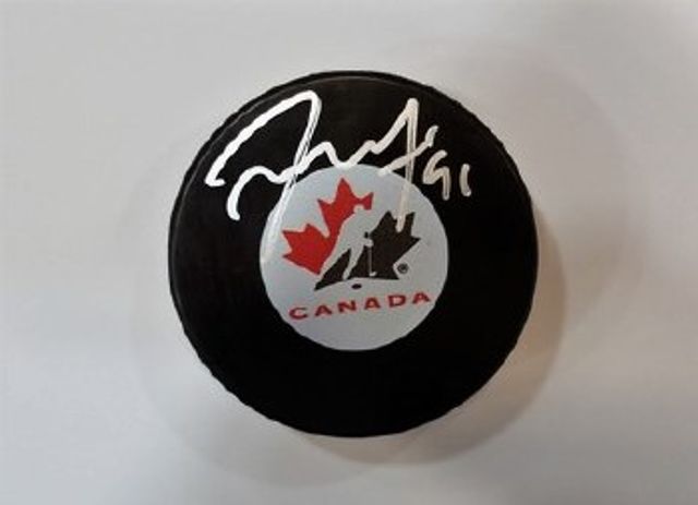 TYLER SEGUIN AUTOGRAPHED HAND SIGNED CANADA PUCK