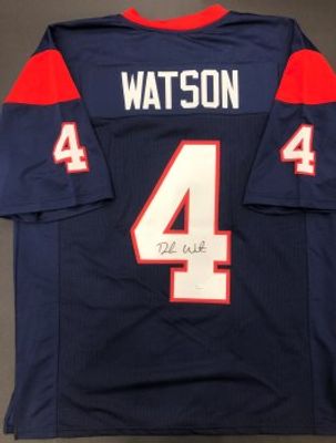 Signature Collectibles JJ WATT AUTOGRAPHED HAND SIGNED HOUSTON TEXANS  CUSTOM FRAMED JERSEY