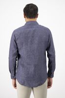 Camisa Sport Calderoni "Paper touch" Azul marino, Slim fit