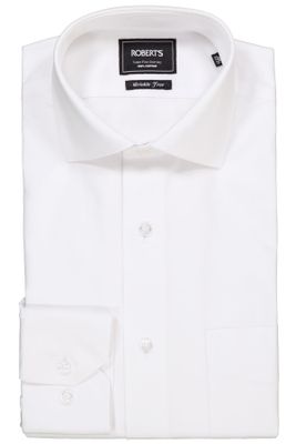 Camisa vestir Robert's color blanco, regular fit