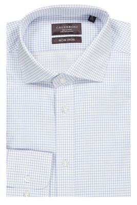 Camisa Calderoni NON IRON Color azul, Regular fit