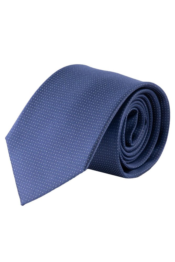 CORBATA ROBERT'S AZUL MARINO CON PUNTOS BLANCOS