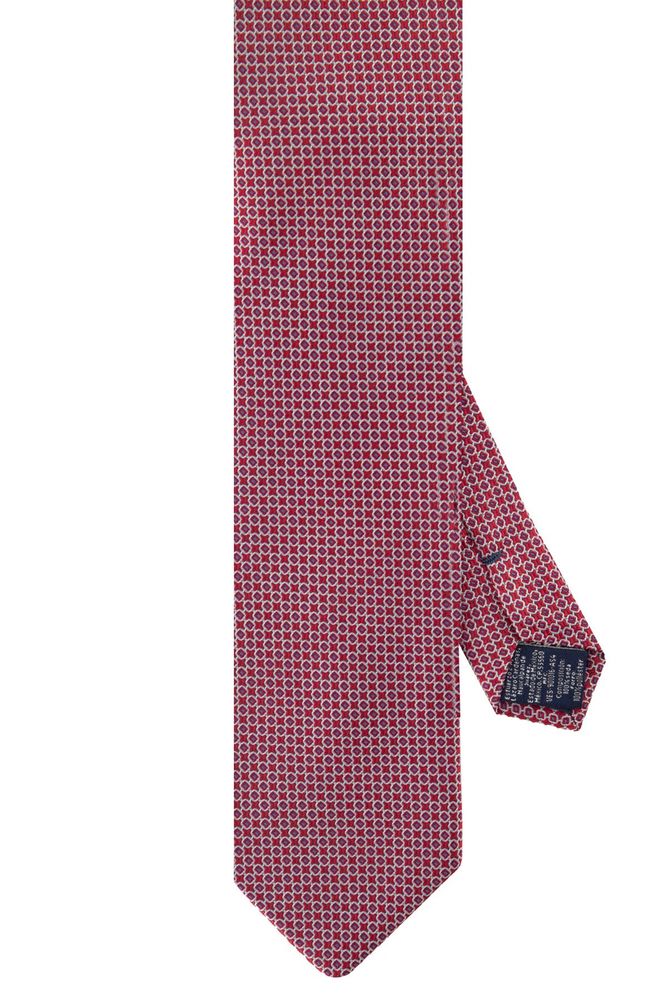 CORBATA ROJA ROBERT'S DETALLADA EN AZUL