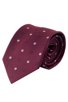 CORBATA ROJA CON CON CUADROS ROBERT'S