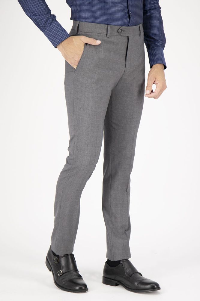 Pantalon vestir Roberts gris slim fit